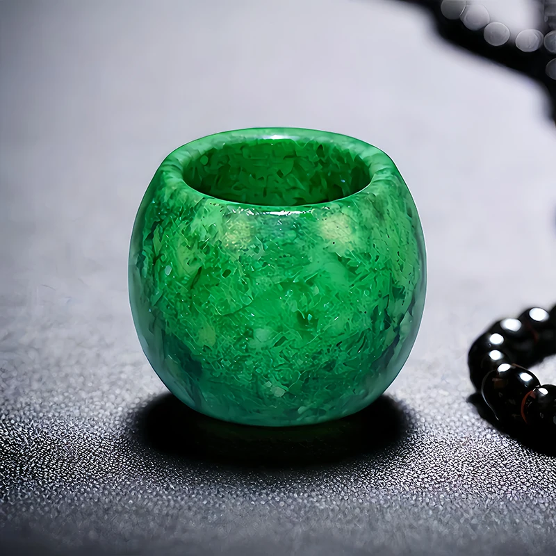 Event Suppliers - Anéis de Jade Verdes para Mulheres,