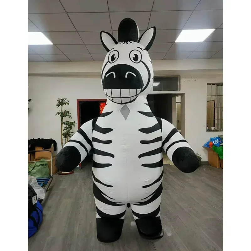 Event & Party Supply - Fantasia de Mascote de Zebra Inflável