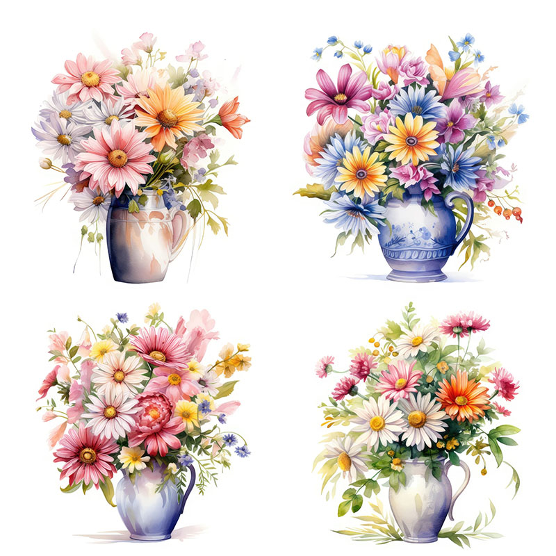 Flower Wall Panel - C51 # Adesivo de parede com