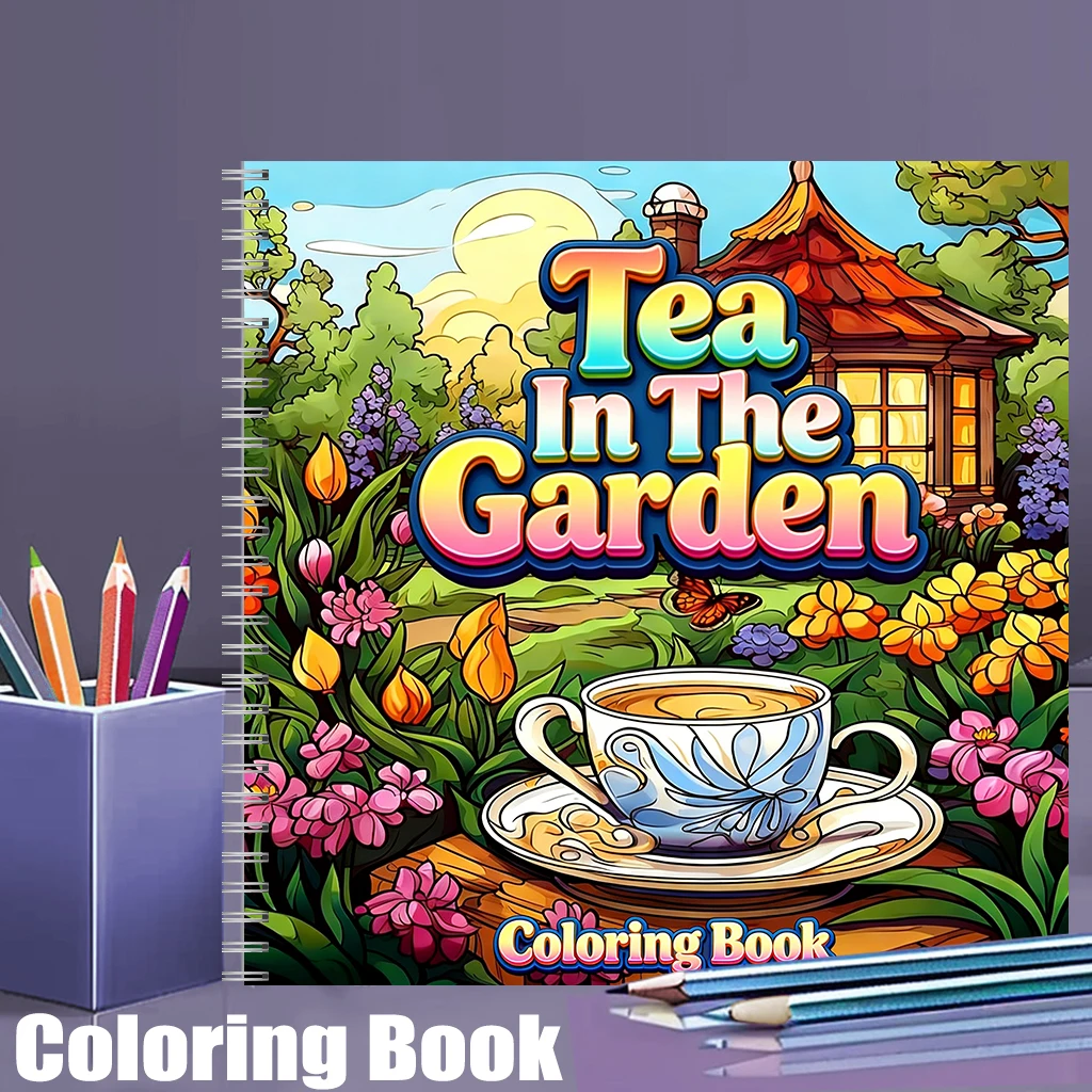 Supply Event - Livro de colorir Tea In The