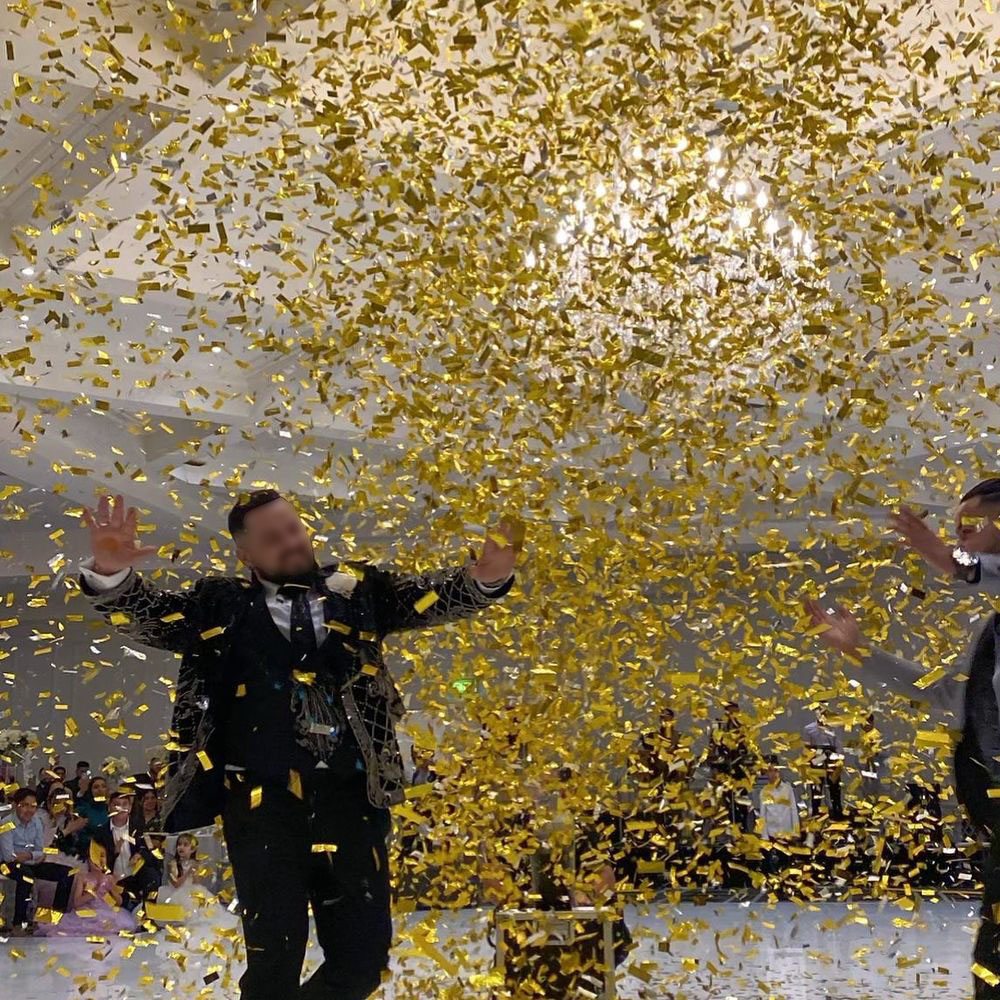1kg/lote Confetes Metálicos Re - Confetti Cannon Tube avaliação e preço