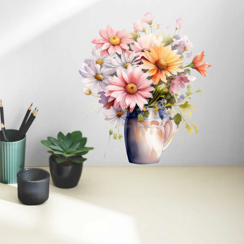 C51 #   Adesivo de parede com  - Flower Wall Panel avaliação e preço