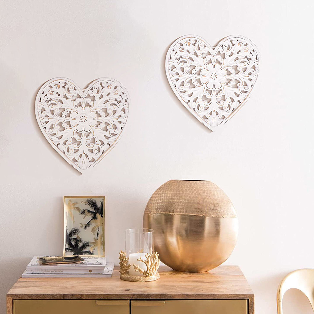 Decoração de parede de madeira - Flower Wall Panel avaliação e preço